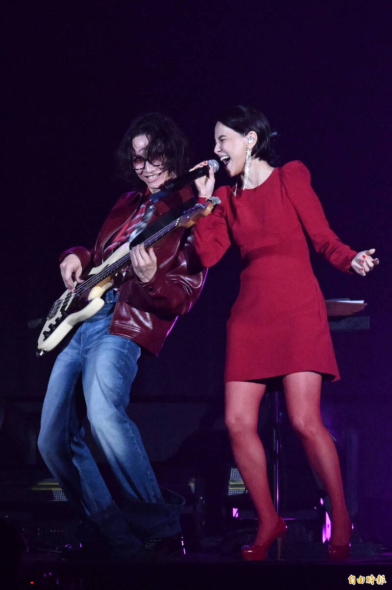 宇宙人演唱會，李心潔擔任演唱嘉賓。（記者胡舜翔攝）