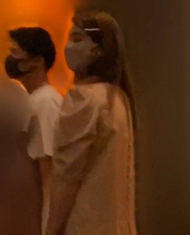 2024年山本由伸與Niki一同逛街的照片在網路流傳。（翻攝自X）