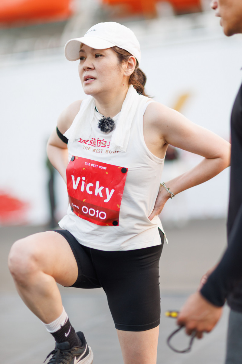 Vicky挑戰自己的極限。（好看娛樂提供）
