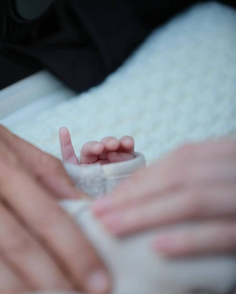 陳偉霆一家三口手牽著手。（翻攝自IG）