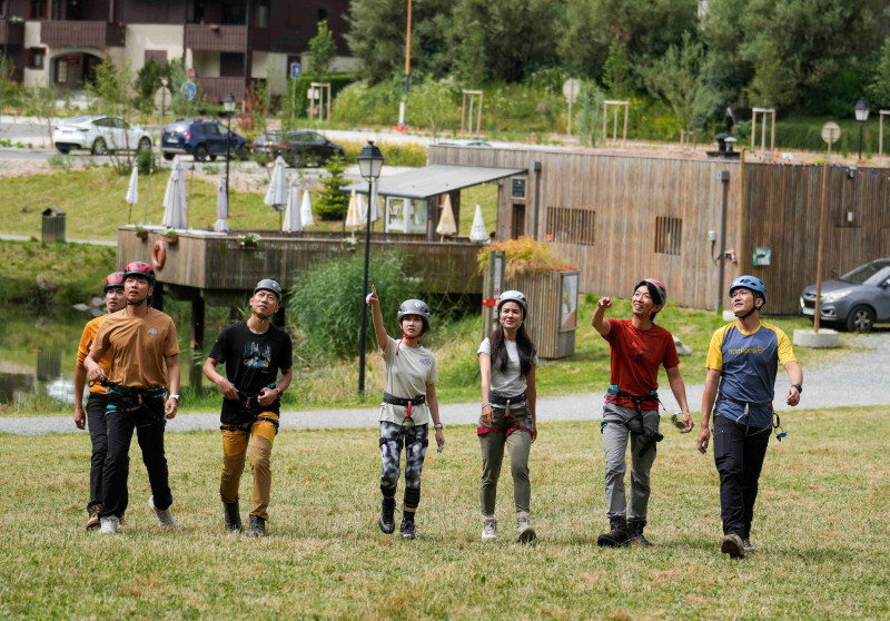 《上山吧！台灣隊》挑戰世界級難關。（三立提供）