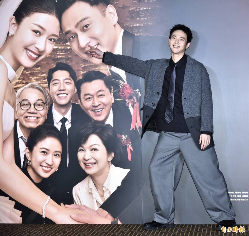 劉冠廷今年過年檔期自己打自己。（記者陳奕全攝）