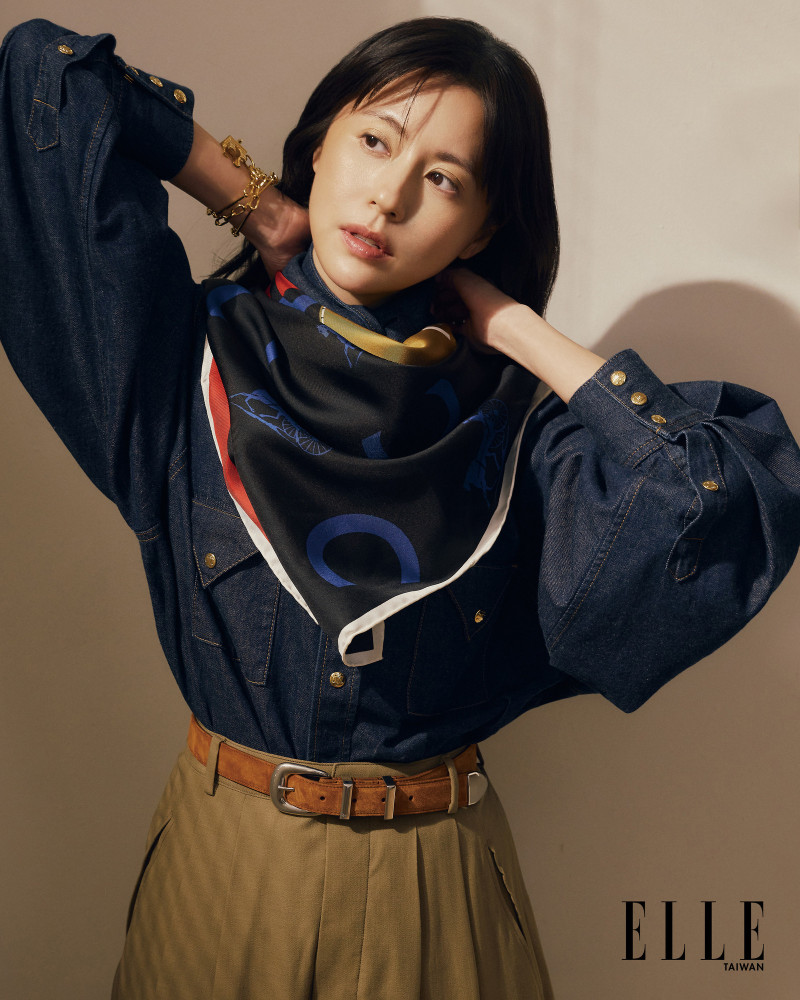 林予晞的五官很好看。（ELLE提供）