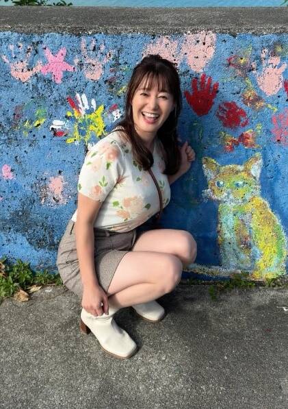 她私底下相當活潑。（翻攝自竹中知華IG）