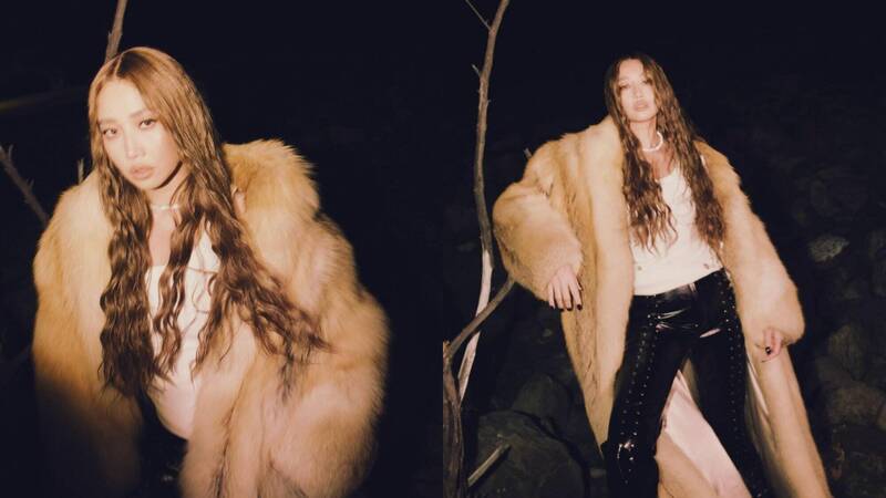 A-Lin在《東！帶我走》跨年晚會台上穿了一件皮草大衣引起網路熱議。（翻攝自IG）