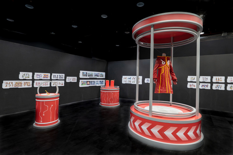 「蛋頭島篇」魯夫未來服展示。（時藝多媒體提供）