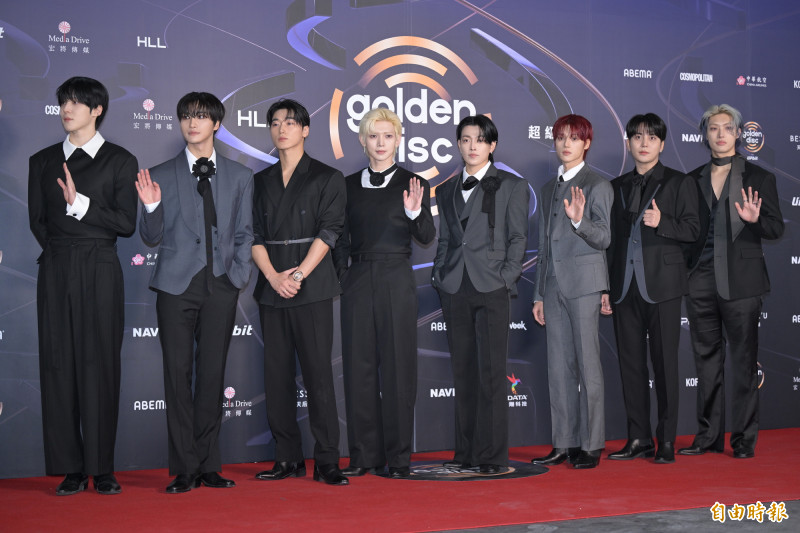 金唱片－ATEEZ。（記者王文麟攝）