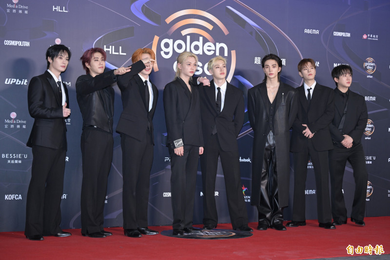 金唱片－Stray Kids。（記者王文麟攝）