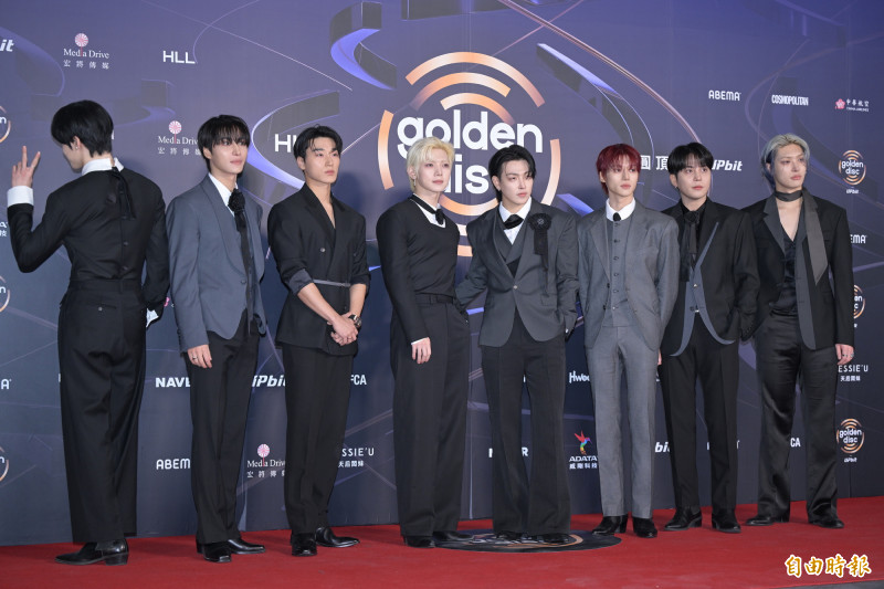 金唱片－ATEEZ。（記者王文麟攝）