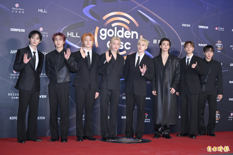 金唱片－Stray Kids。（記者王文麟攝）