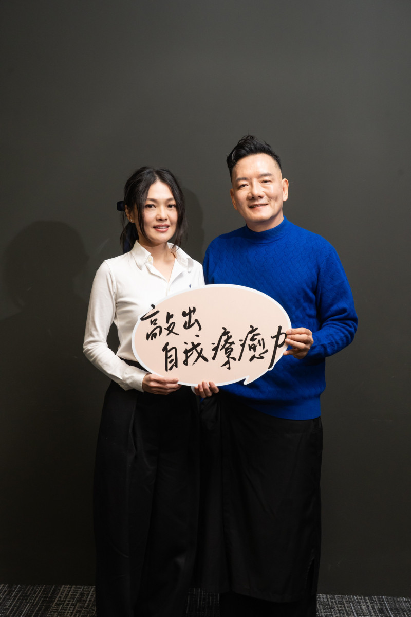 蜜雪今天出席頌缽音樂會。（唱戲世界娛樂提供）