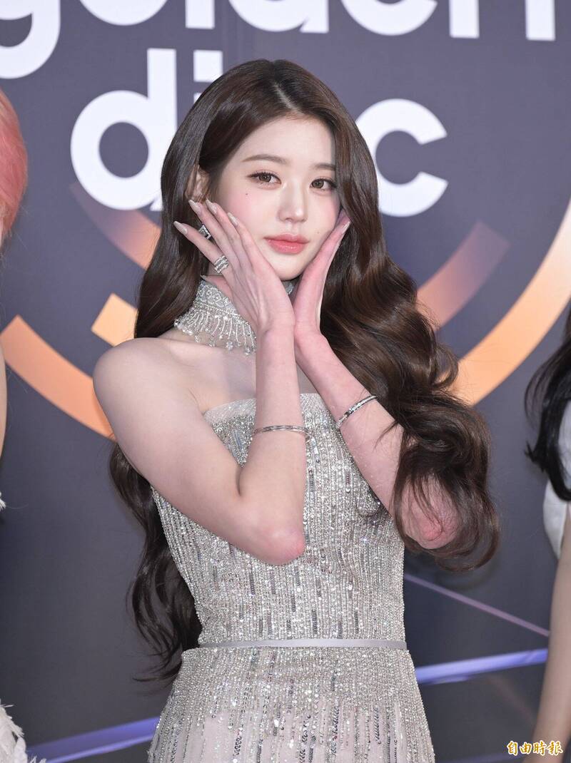 出席金唱片獎的女星IVE張員瑛。（資料照，記者王文麟攝）