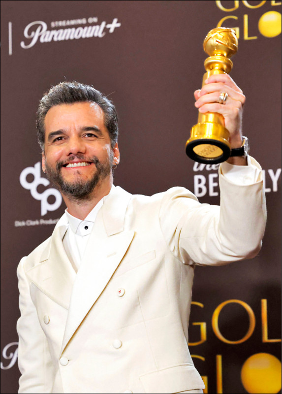 華格納莫拉以《這不只是個間諜故事》獲得金球獎劇情類影帝，成為首位在此類別獲獎的巴西演員。（路透）