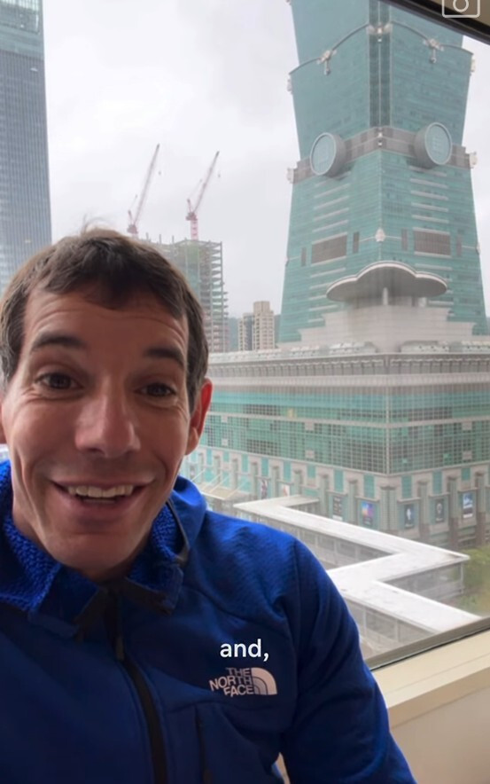 攀登101宣布延期後首發聲！霍諾德大讚台北「美麗城市」