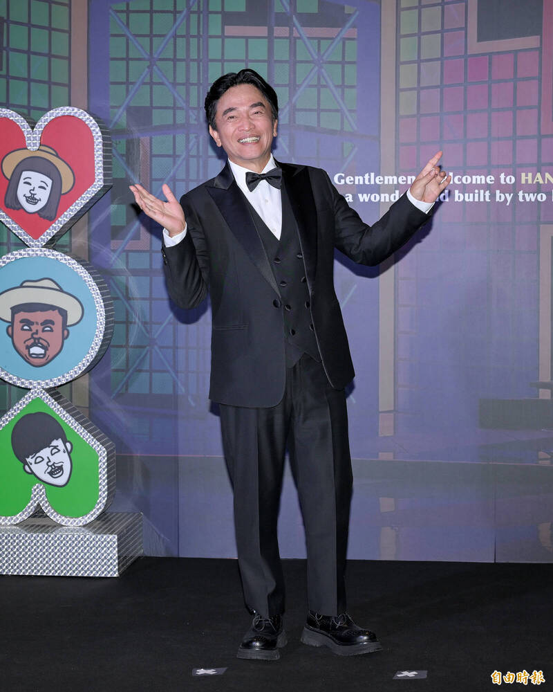 吳宗憲今晚出席陳漢典與 Lulu 婚宴擔任證婚人。（記者王文麟攝）