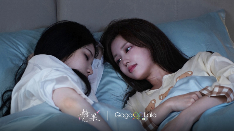 路昕（右）與孫琰清在《糖果》搭檔，被譽為是流量與質感的完美互補。（GagaOOLala 提供）