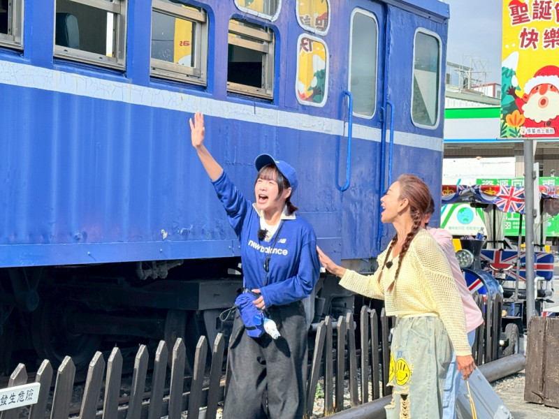 籃籃上演送別戀人戲碼被楊繡惠吐槽。（民視提供）