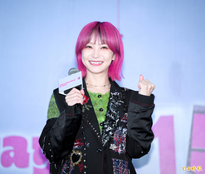 LiSA感謝《鬼滅之刃》讓更多人知道她。（記者王文麟攝）