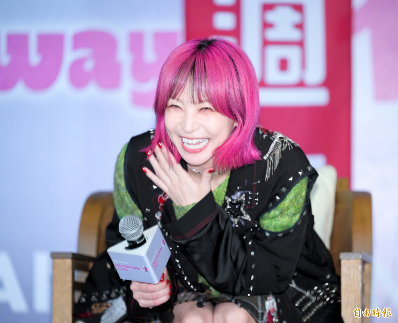 LiSA笑得十分燦爛。（記者王文麟攝）