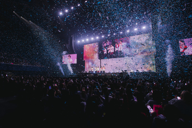 TWS的JIHOON雖然沒有出席，不過成員們仍為粉絲們帶來一個美好的夜晚。（D-SHOW提供）