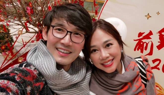 陳松伶與年輕8歲丈夫張鐸結婚多年，但未生育子女。（香港星島日報）