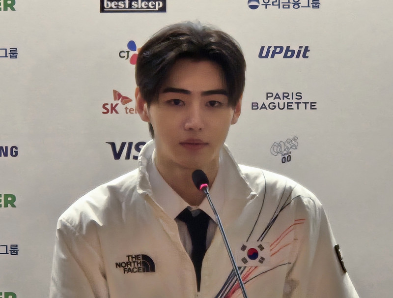 ENHYPEN成訓出席記者會，力挺韓國奧運選手。（達志影像）