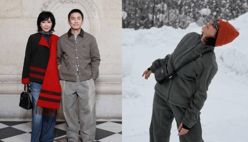 60歲劉嘉玲北海道滑雪 失控重摔屁股摔地