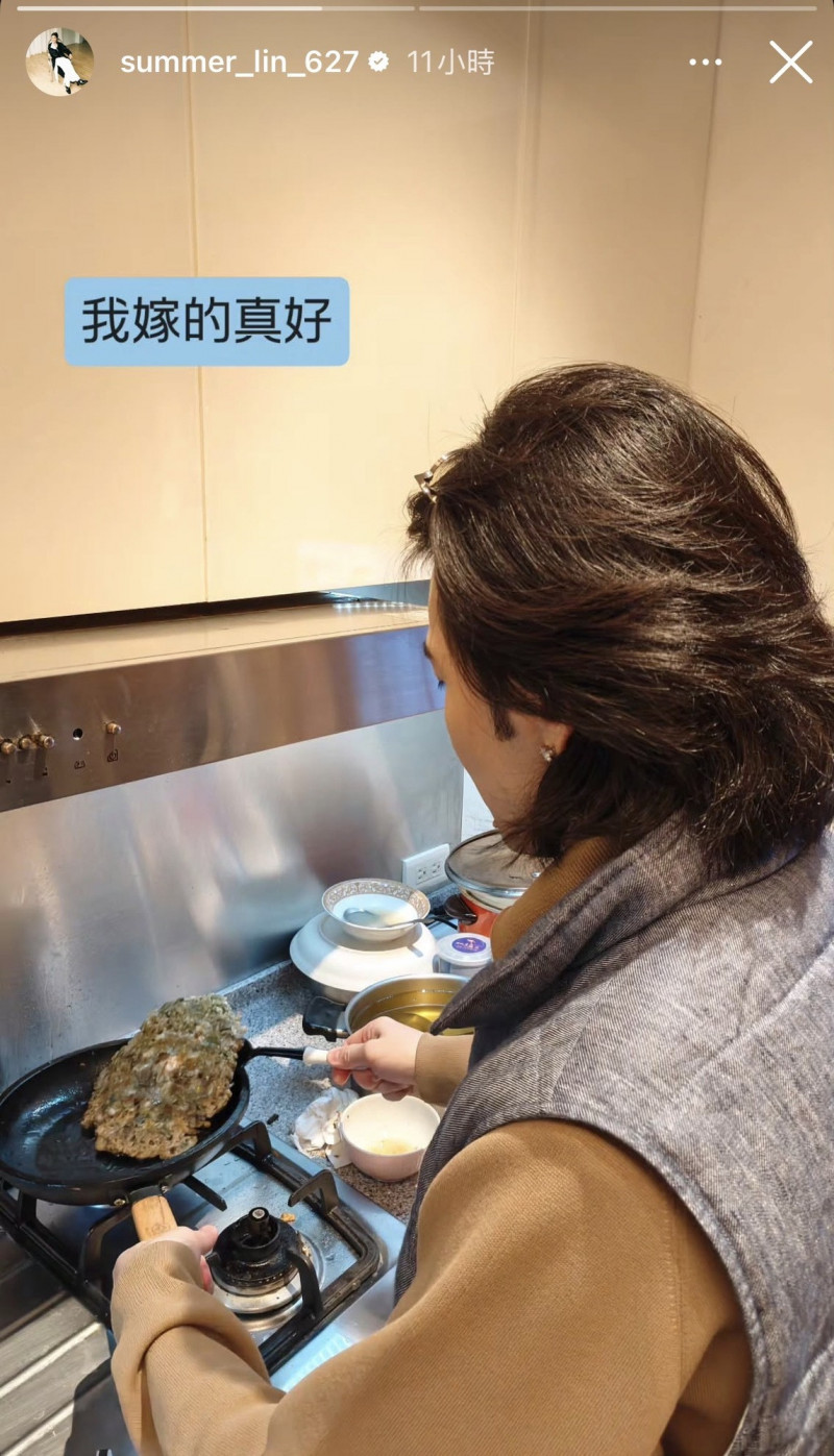 蕭敬騰下廚寵妻。（翻攝自Instagram）