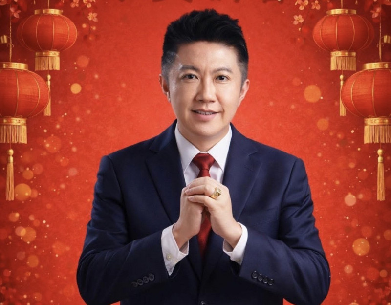 賓賓哥祝粉絲恭喜發財。（翻攝自臉書）