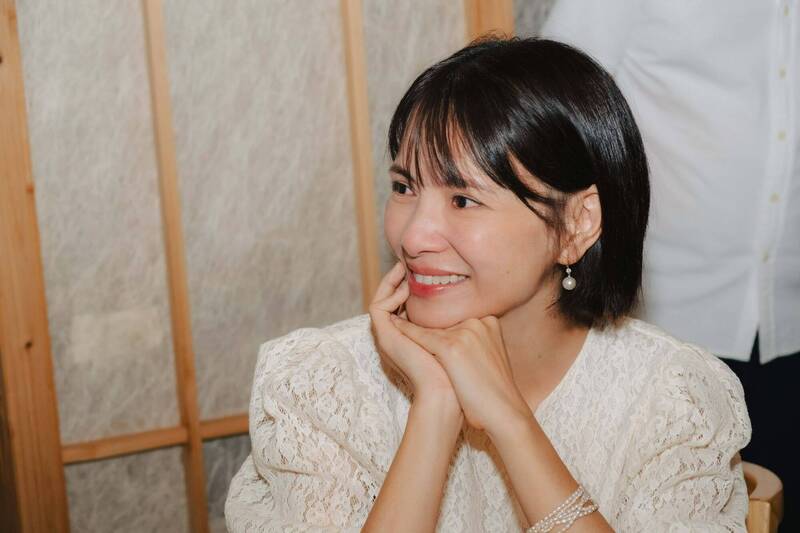 李心潔2010年嫁給導演彭順，升格繼母。（翻攝自臉書）