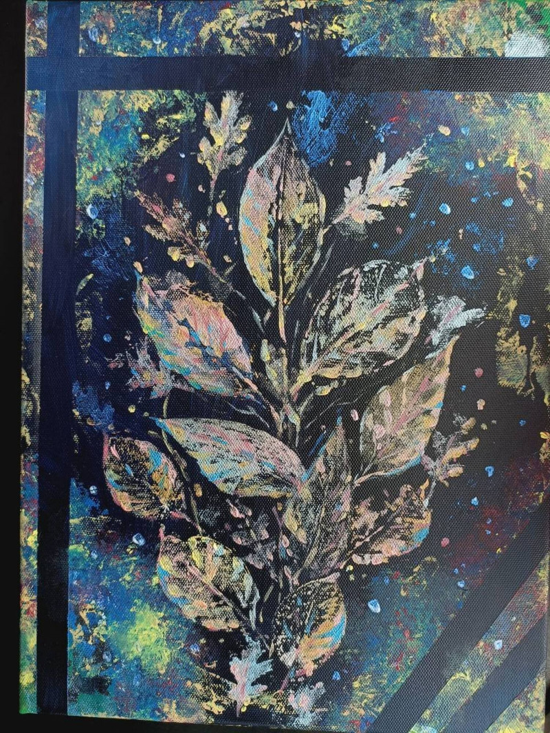 公視VTuber「幽夜南栖」也擅長繪畫，未來直播也將透過各種創作，讓觀眾有不同感受世界的方法。（凱文布魯提供）