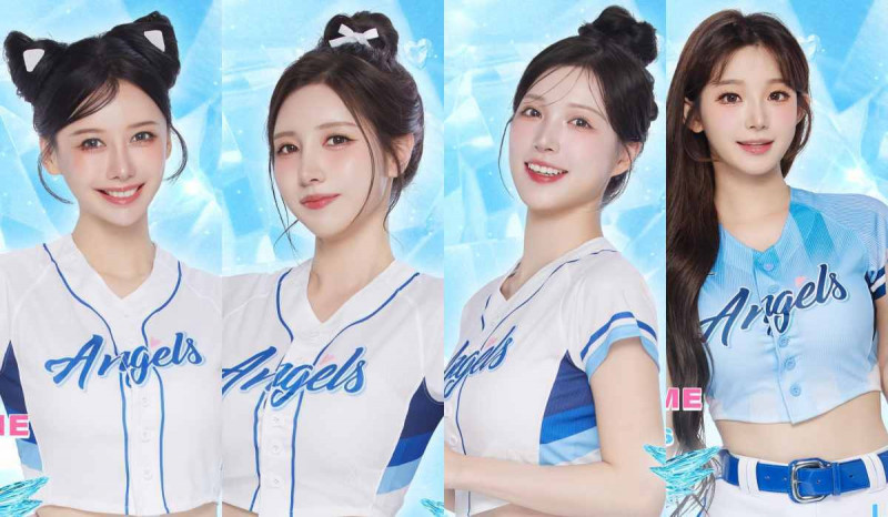 李雅英（左起）、南珉貞、李皓禎、李珠珢形成「富邦四本柱」。