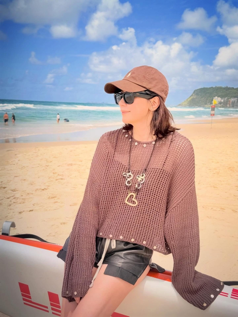 賈靜雯自招變胖，但卻活得更自在。（翻攝自臉書）