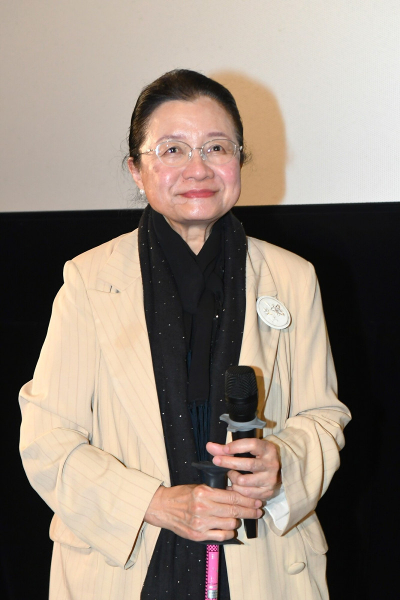 監察委員田秋堇林宅血案訪談搬上大螢幕。（華視提供）