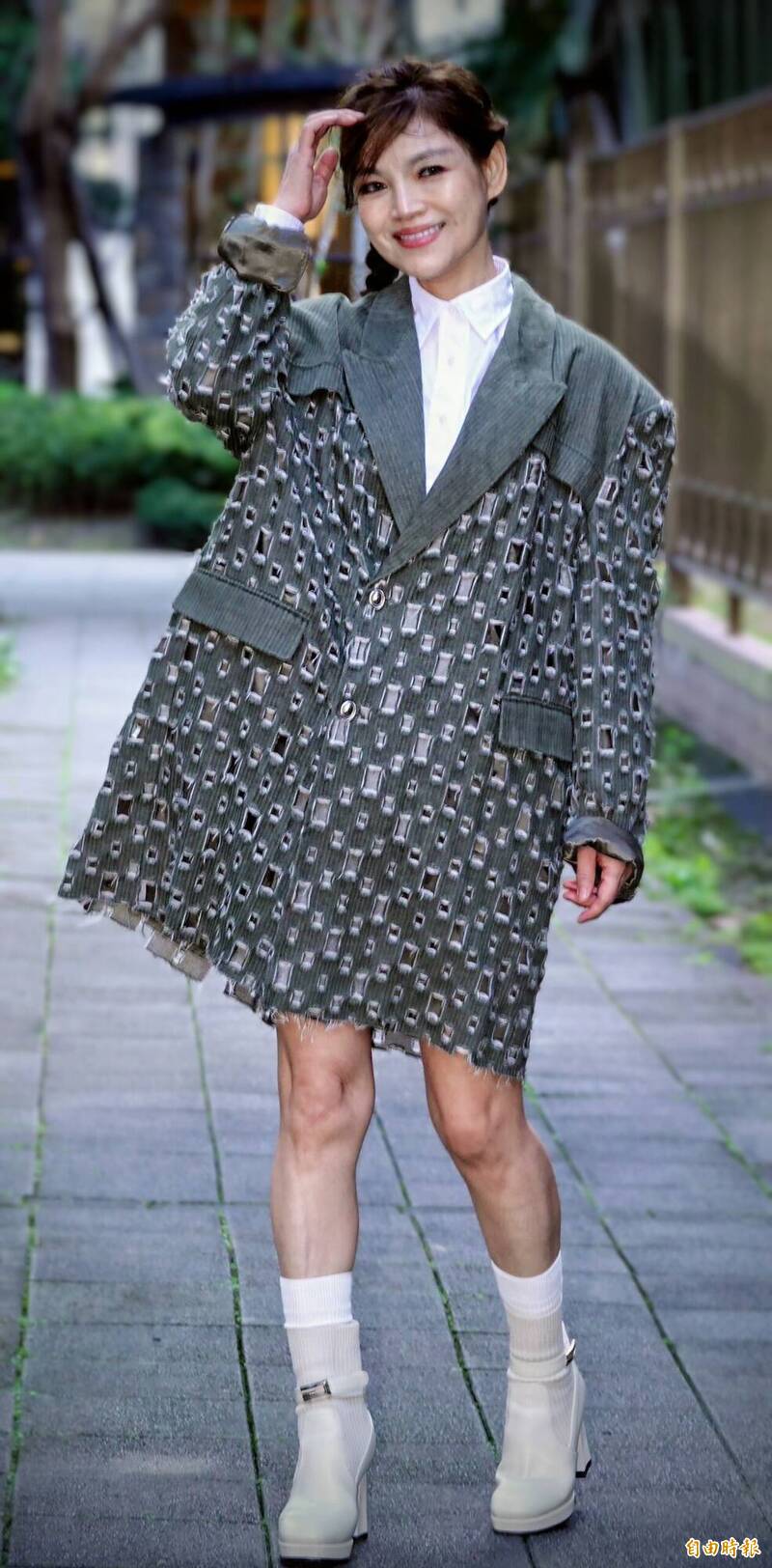 談詩玲分享保養之道。（記者潘少棠攝）