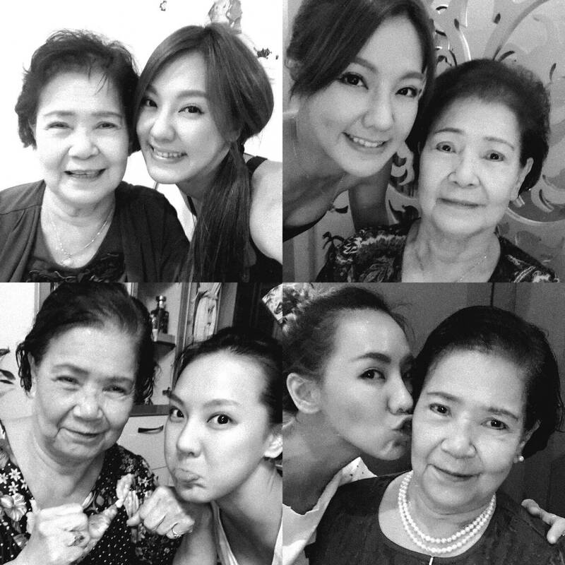 劉雨柔與阿嬤感情深厚。（翻攝自臉書）