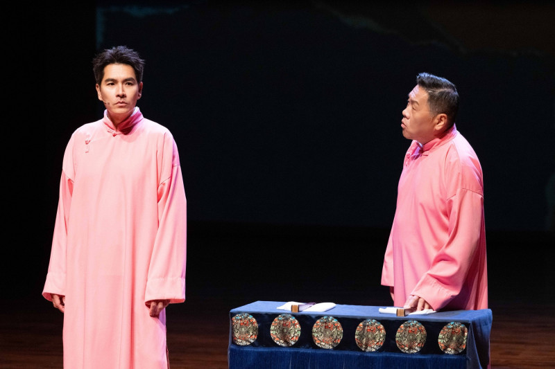 王傳一、朱德剛《壹加一剛好比三小》台中首演。（嚞娛樂提供）