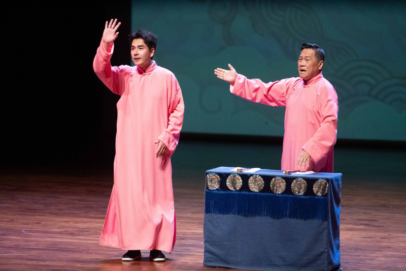 王傳一、朱德剛《壹加一剛好比三小》台中首演。（嚞娛樂提供）