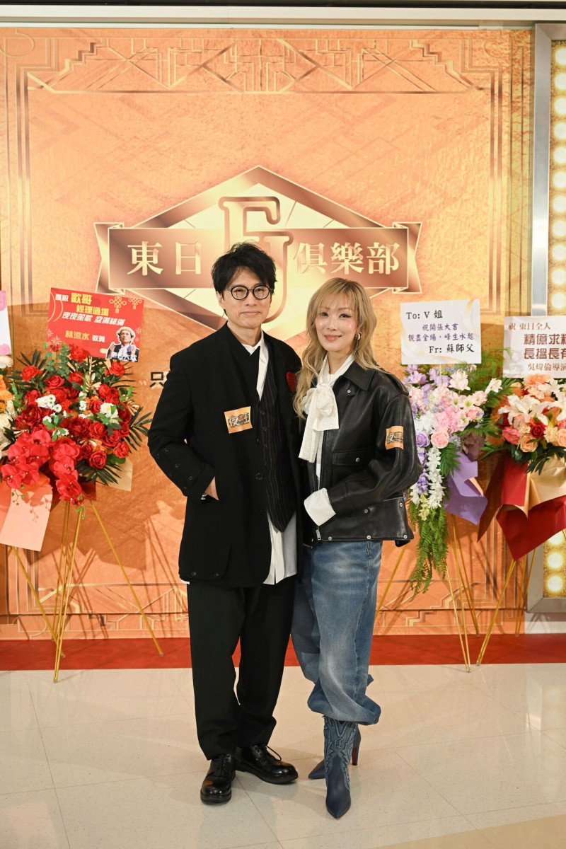 黃子華（左）、鄭秀文合作《夜王》。（華映提供）