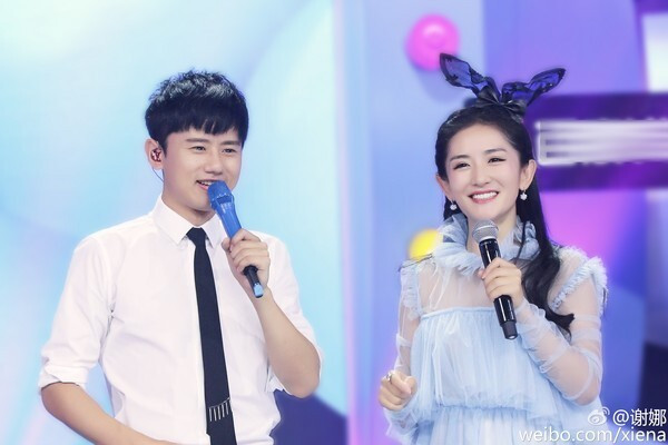 謝娜心疼老公張杰。（翻攝自微博）