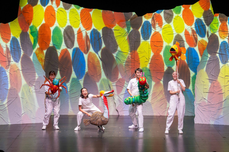 《好餓的毛毛蟲秀》今年前進新北、台中、高雄及桃園。（愛樂愛城、環心娛樂提供）