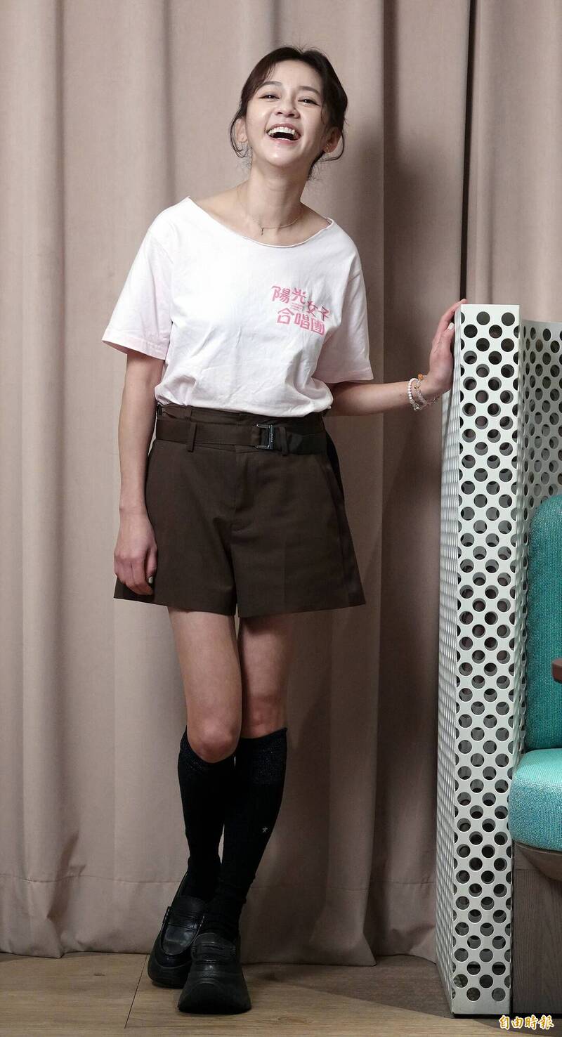 陳意涵演出的《陽光女子合唱團》，掀起全民觀影熱潮。（記者潘少棠攝）