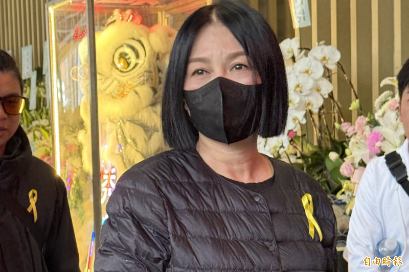 苗可麗感念詹緒純正能量鼓勵。（記者傅茗渝攝）