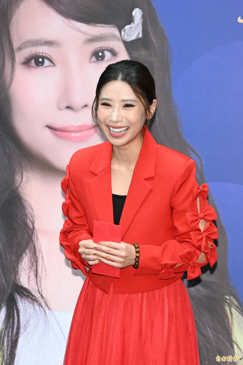 陳怡婷近期意外發現長了子宮肌瘤。（記者胡舜翔攝）