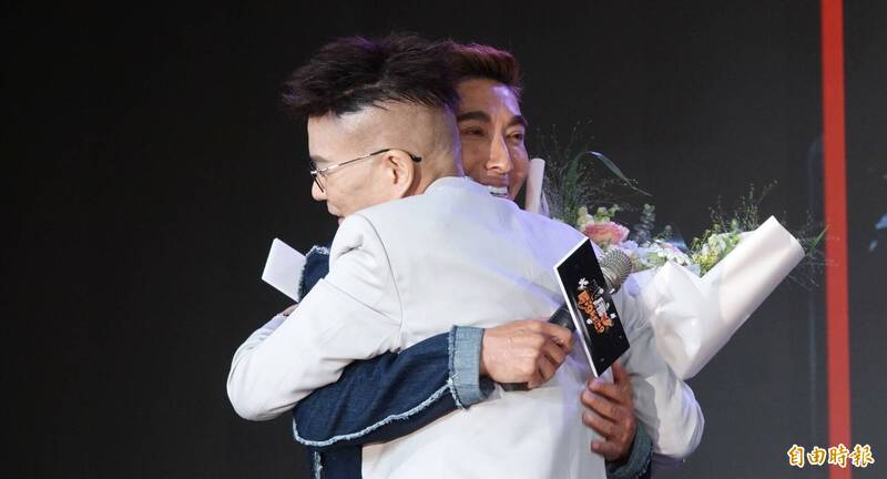 沈玉琳生病時，潘若迪有情有義陪伴在側。（記者潘少棠攝）