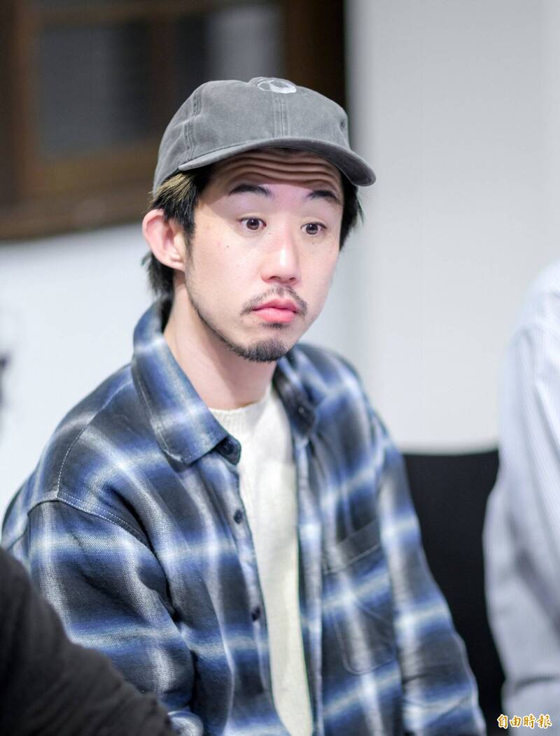 飯塚花笑來台分享拍攝趣事。（記者王文麟攝）