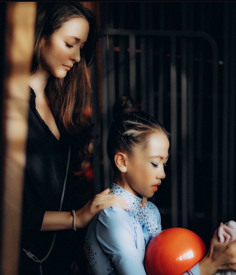 瑞莎從林羽潔7歲時開始培訓她。（瑞星體操協會提供）