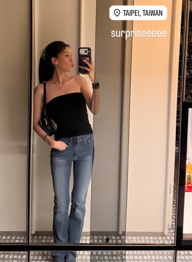 巫詠歡秘密回台灣驚呆巫啟賢。（翻攝IG）