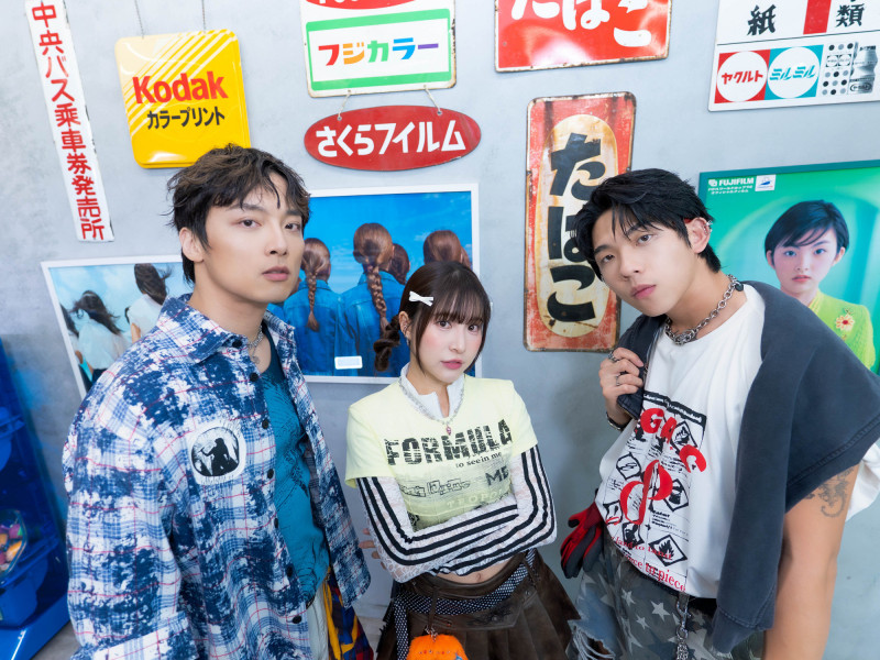 粗大Band以歌告白，讓啦啦隊女神孟潔點頭跨刀MV。（連鍾玖美滿娛樂提供）