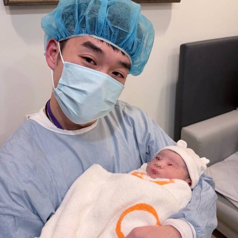 羽球奧運金牌選手王齊麟迎來兒子Rally。（翻攝IG）